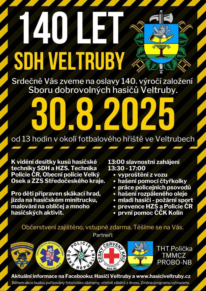 Oslavy 140 let SDH Veltruby