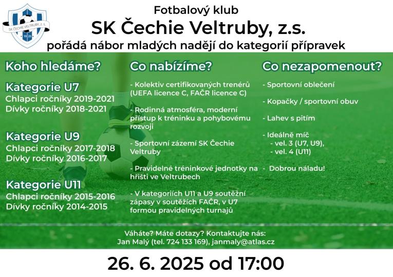 Nábor mladých fotbalistů